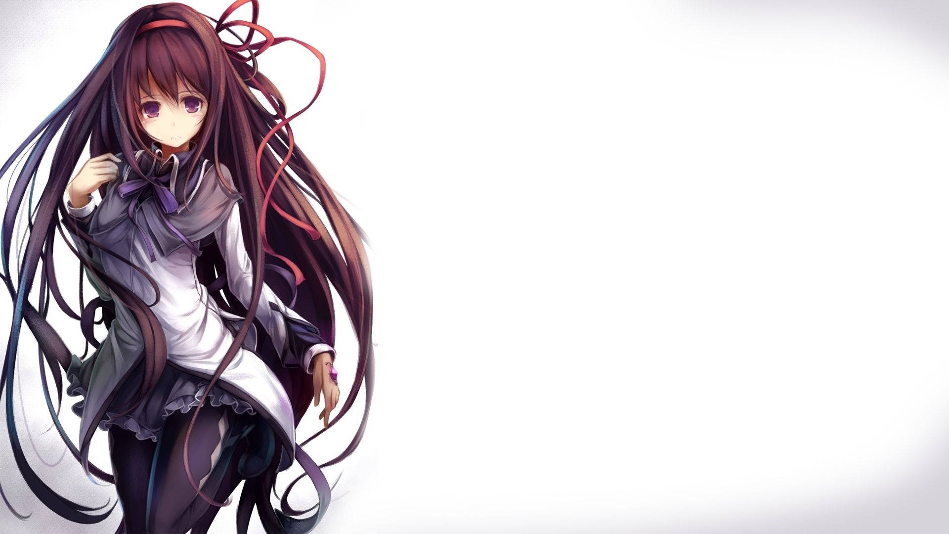 Хомура Акаеми от Puella Magi Madoka Magica, аниме момиче тапет