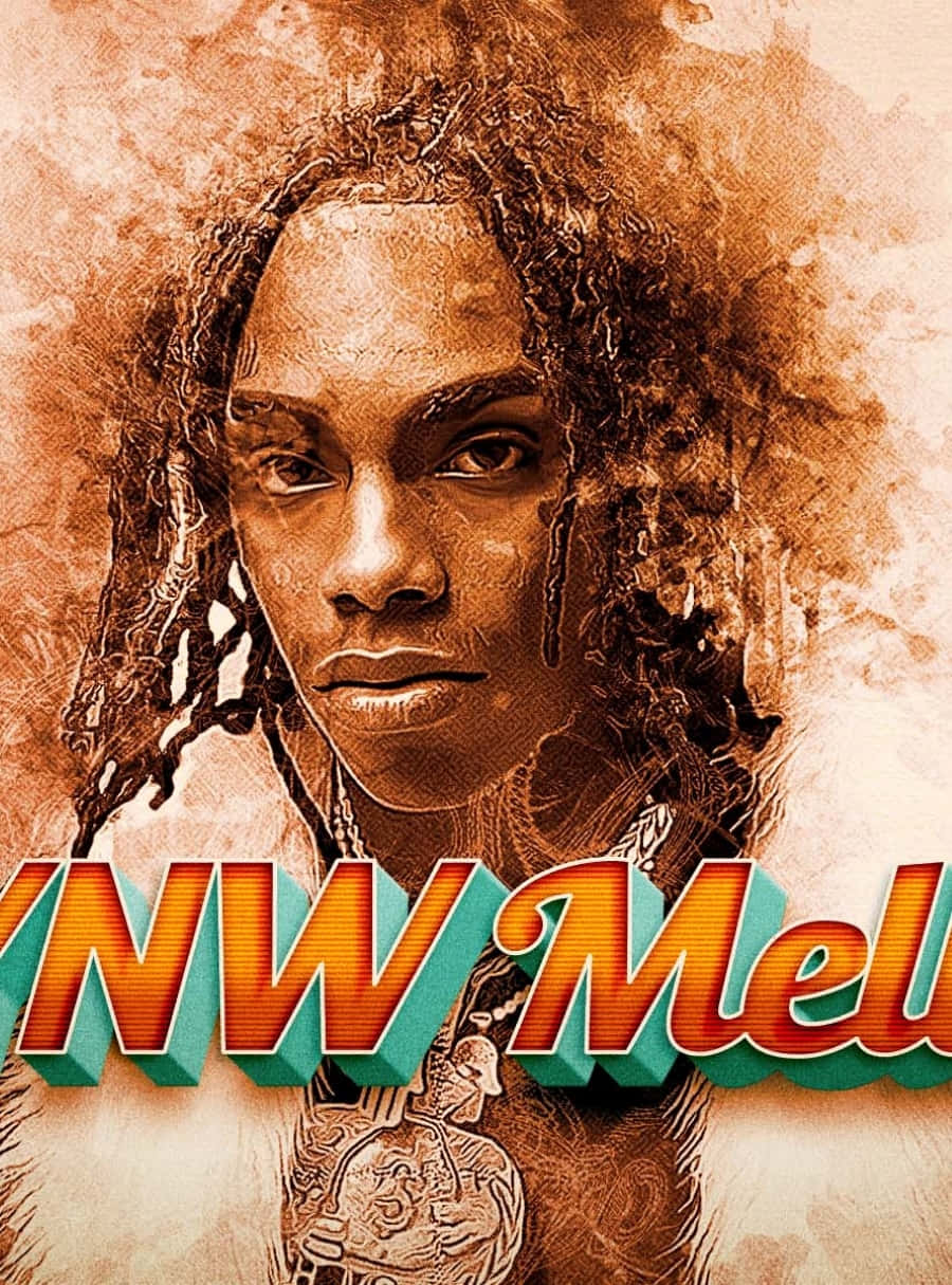 Анимирана илюстрация на YNW Melly Тапет