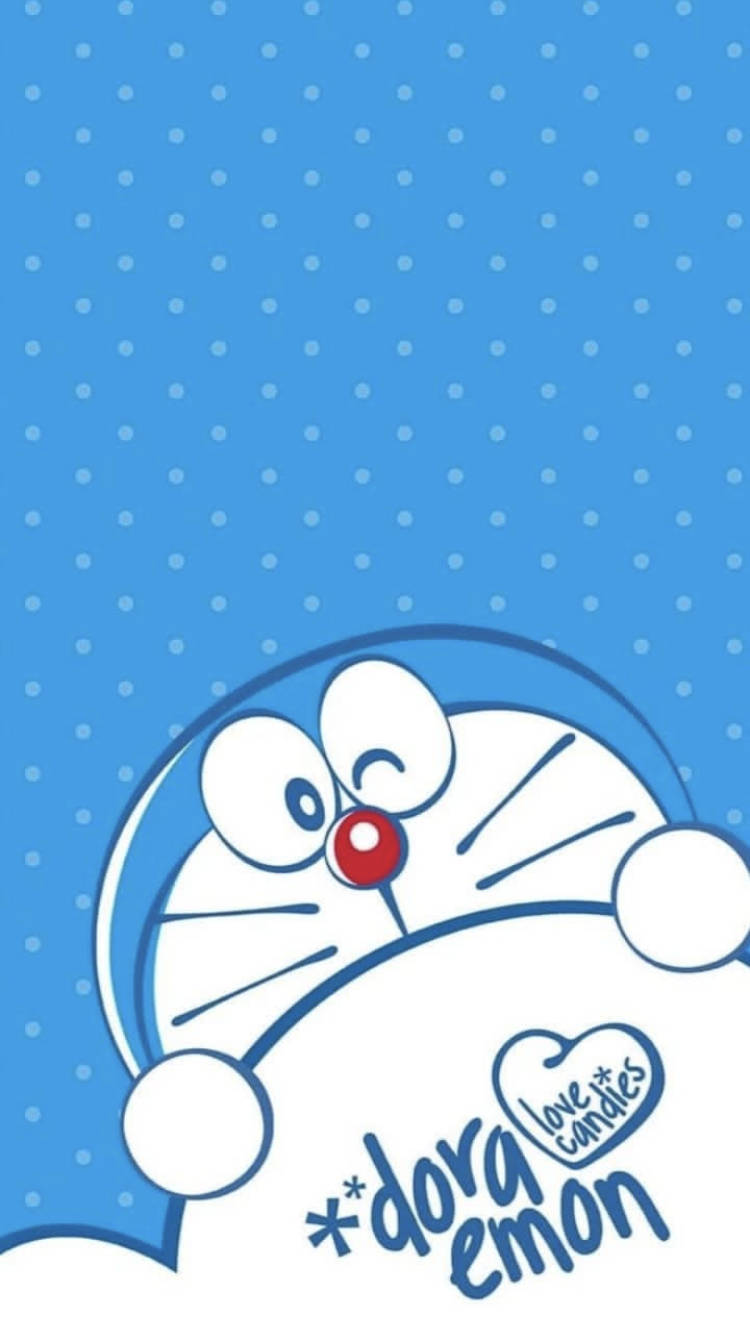 Артистичен Doraemon iPhone дигитален арт Тапет