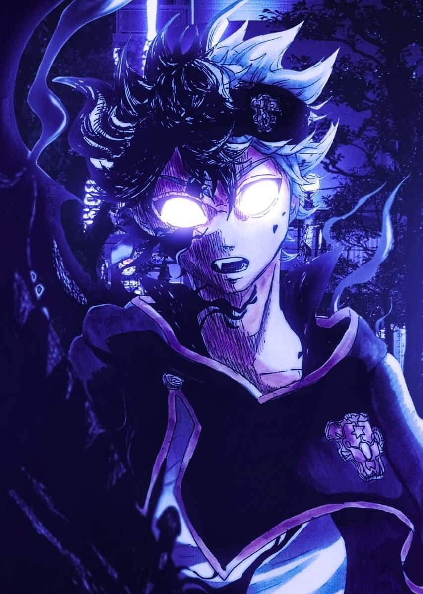Аста от Black Clover 4K Демон Либе Превръщане Тапет