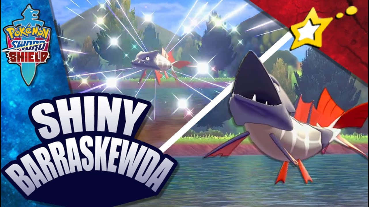 Блестящ Barraskewda в Pokemon Sword и Shield Тапет