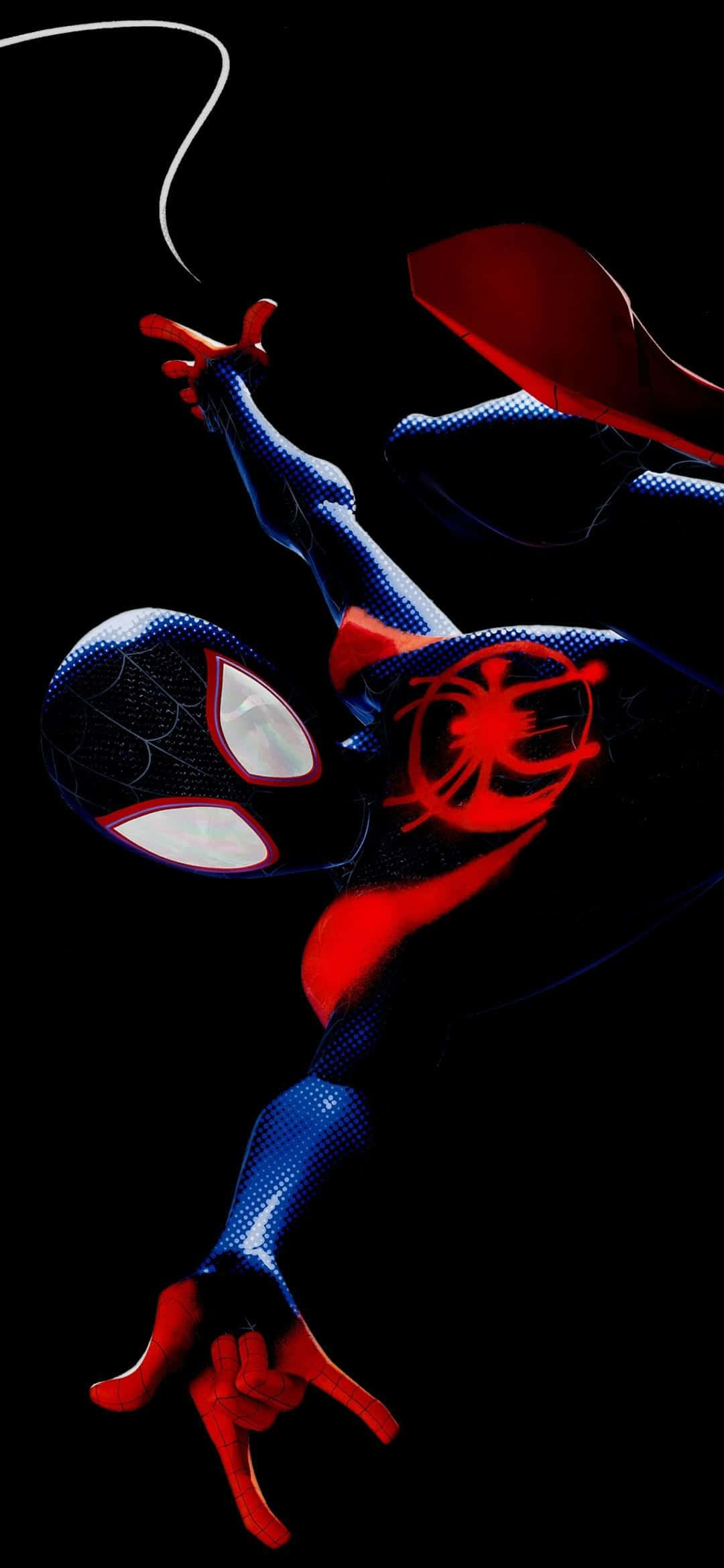 Бъдете в контрол с Miles Morales iPhone Тапет
