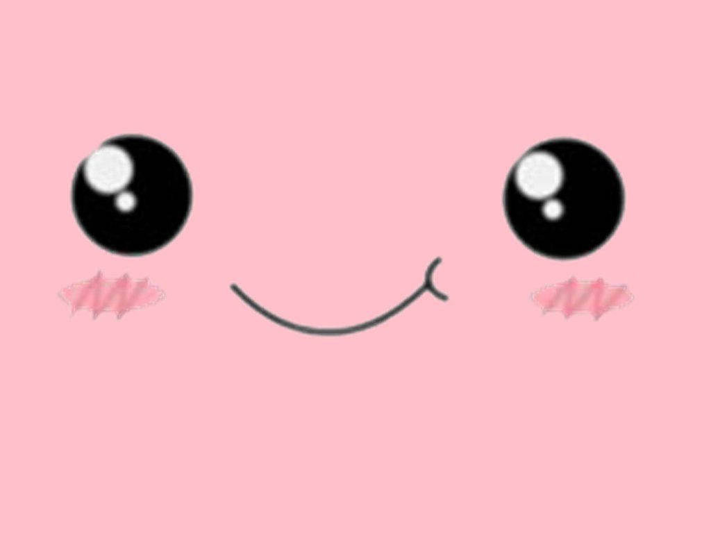 Сладко розово лице kawaii тапет. — Кавай Тапет