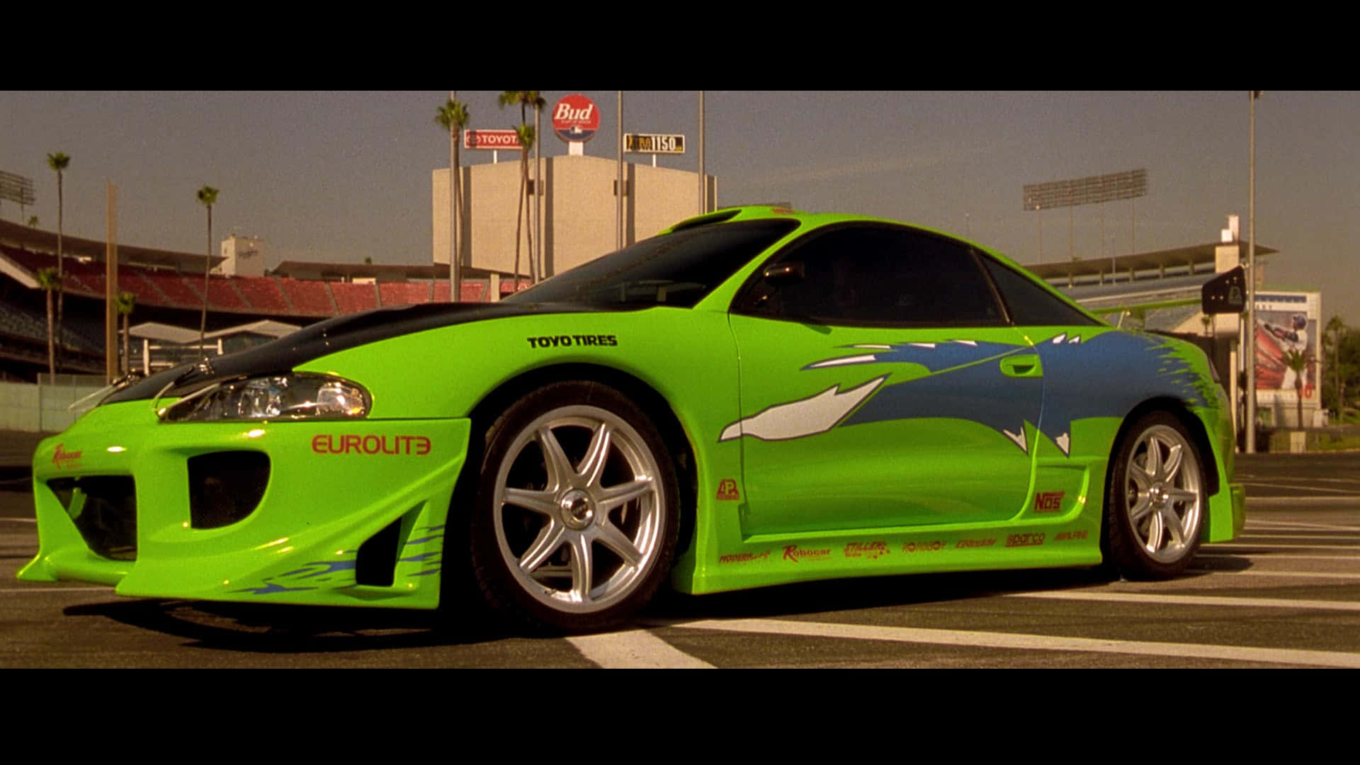 Бързи и яростни 1 Mitsubishi Eclipse 1996 Тапет