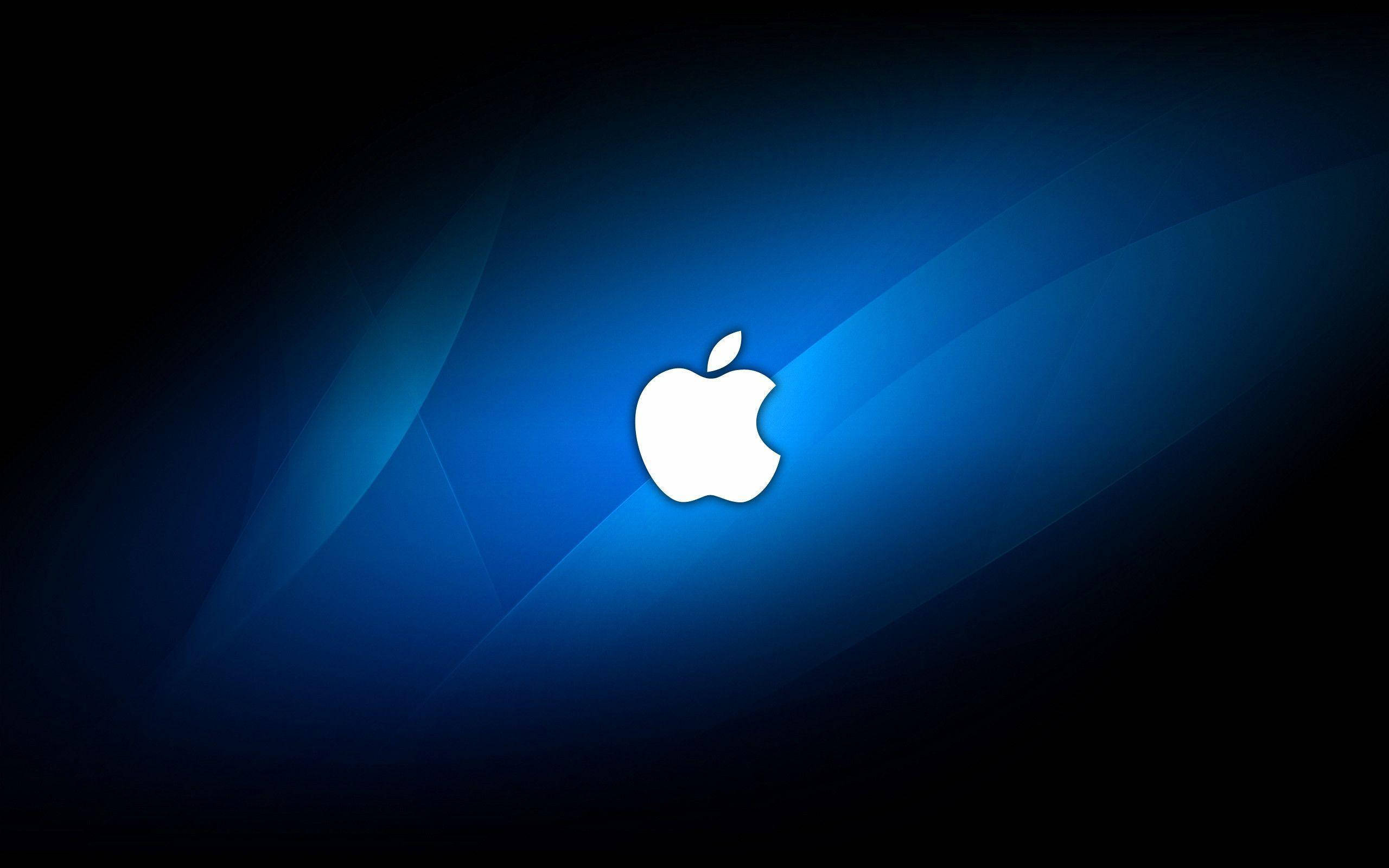Бяло лого на Apple 4K Тапет
