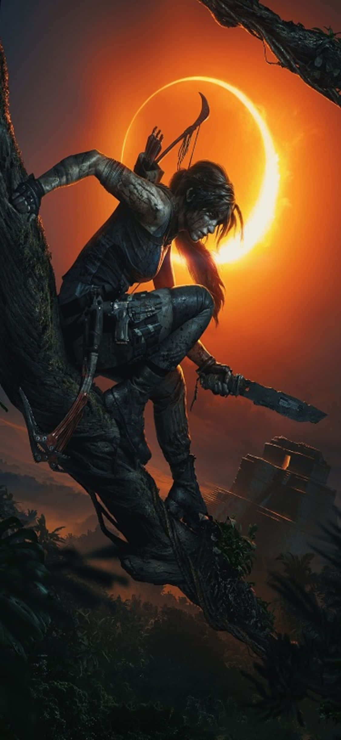 Вдигнат нож от Лара Крофт | Shadow of the Tomb Raider Тапет