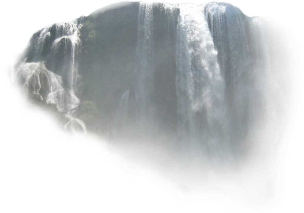 Величествен водопад изглед отгоре Тапет