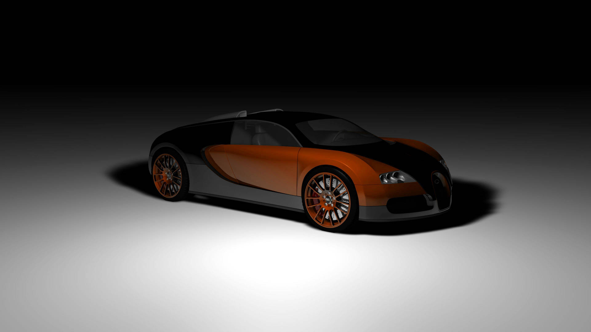 Тапет Елегантен оранжев Bugatti Veyron