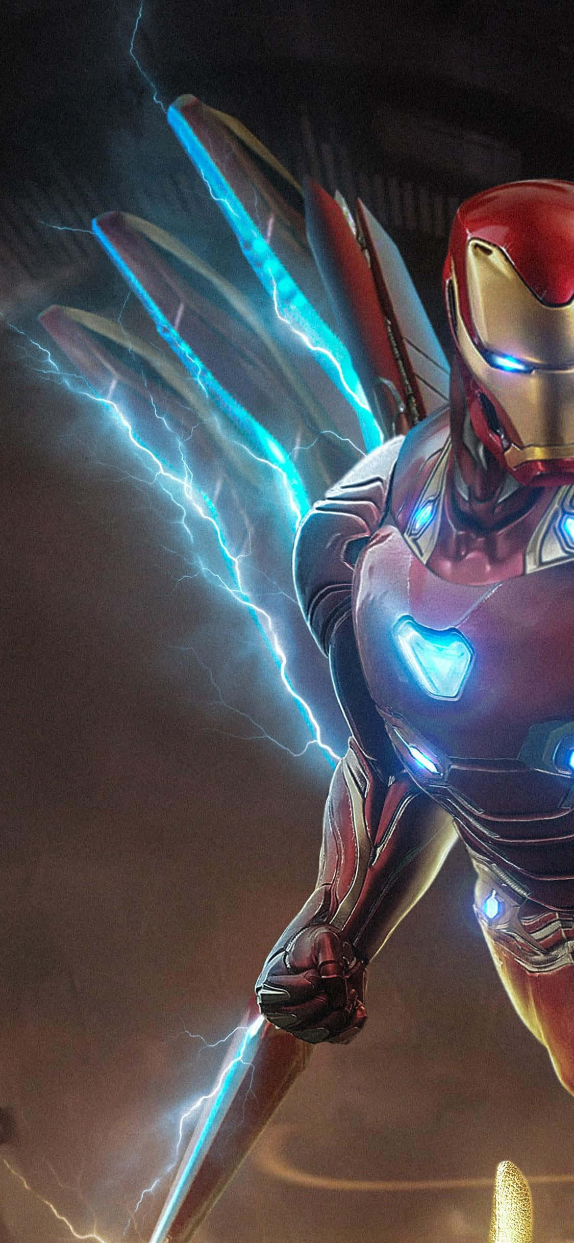 Елегантен външен вид на Iron Man за iPhone X Тапет