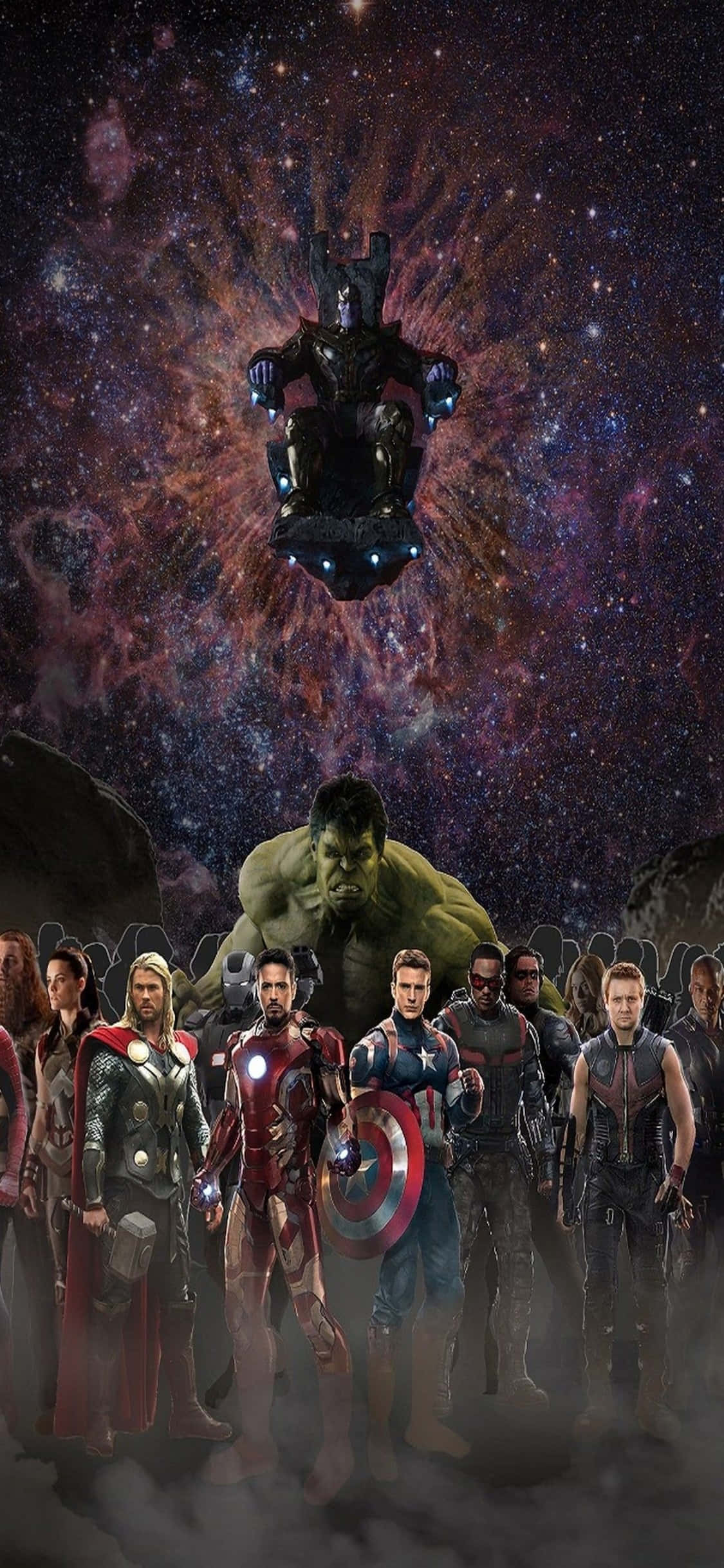 Вземи Любимите Marvel's Avengers на Новия iPhone Xs Тапет