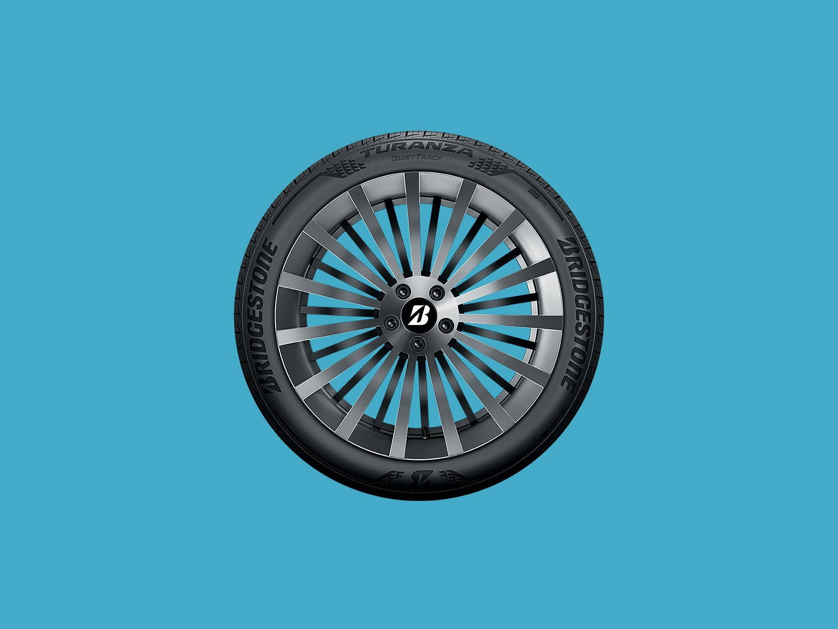 Висококачествена снимка на гума Bridgestone Turanza QuietTrack Тапет