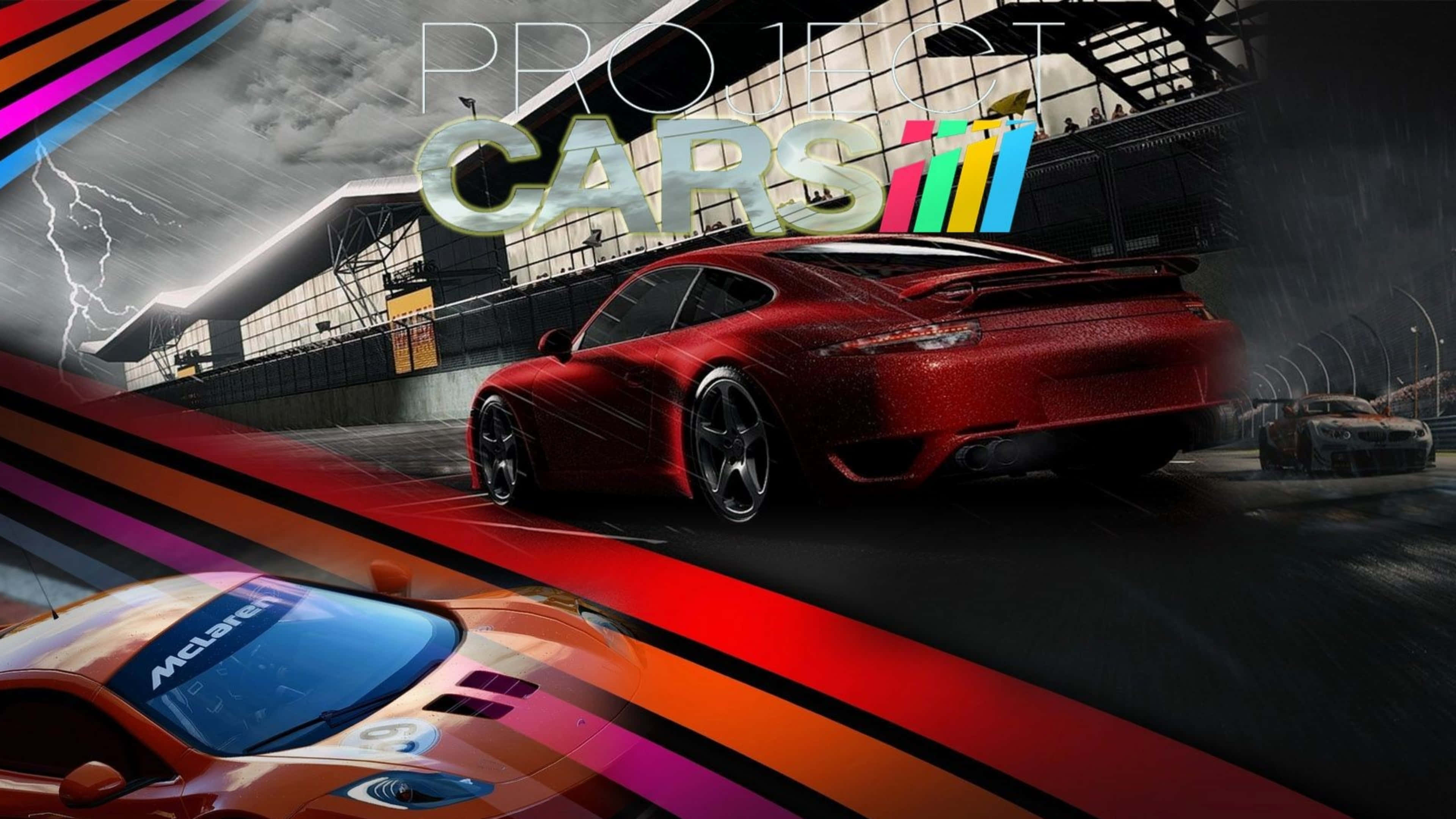 Високоскоростно състезание - 4K фон от Project Cars Тапет