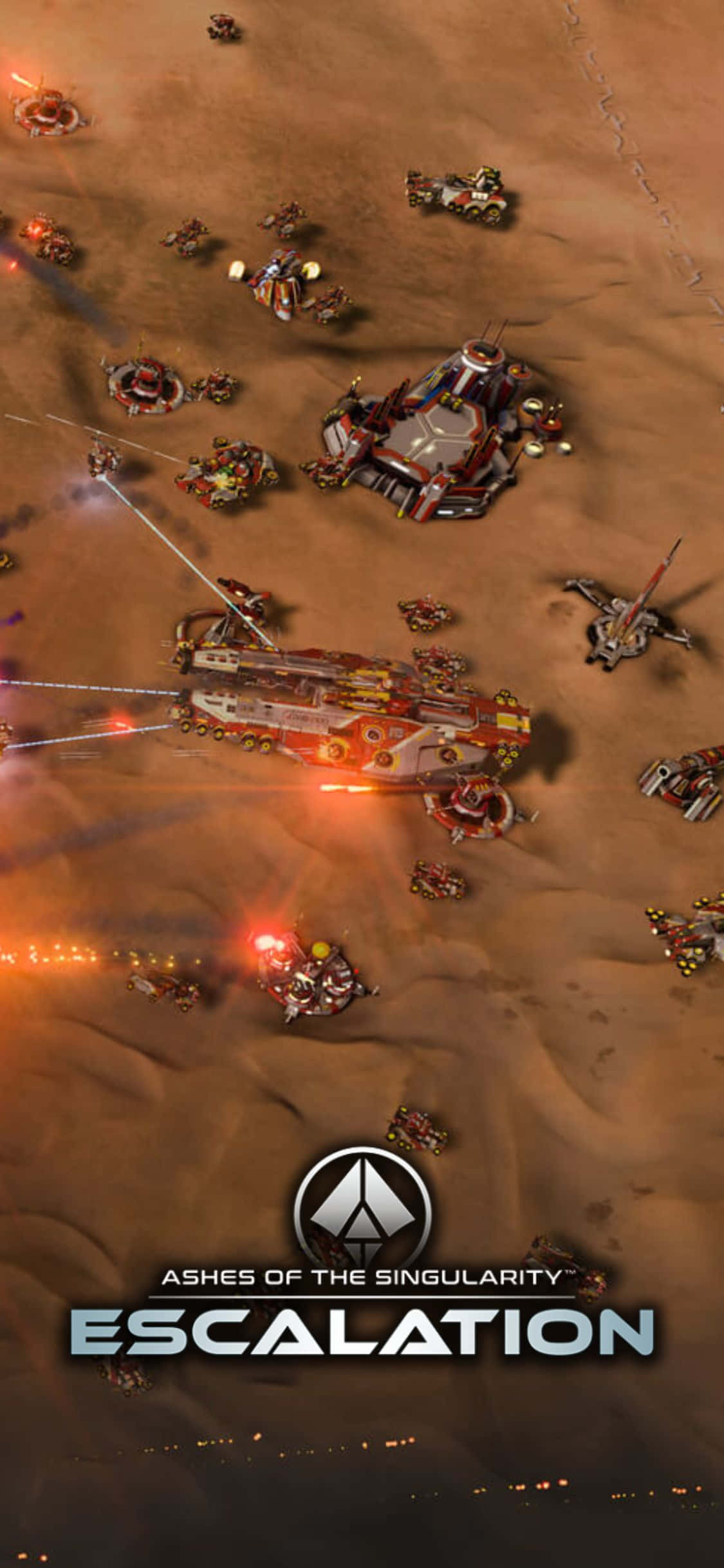 Влезте в интензивния високотехнологичен свят на Ashes of the Singularity Escalation Тапет