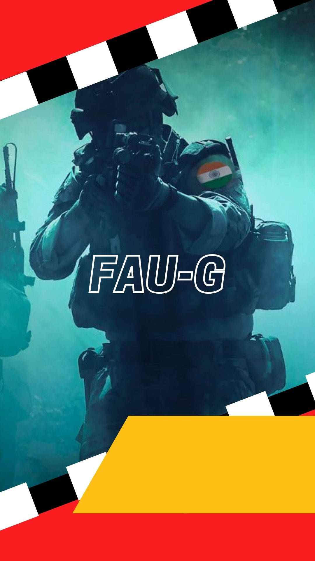 Войник, насочващ оръжие FAU-G Цветен Тапет