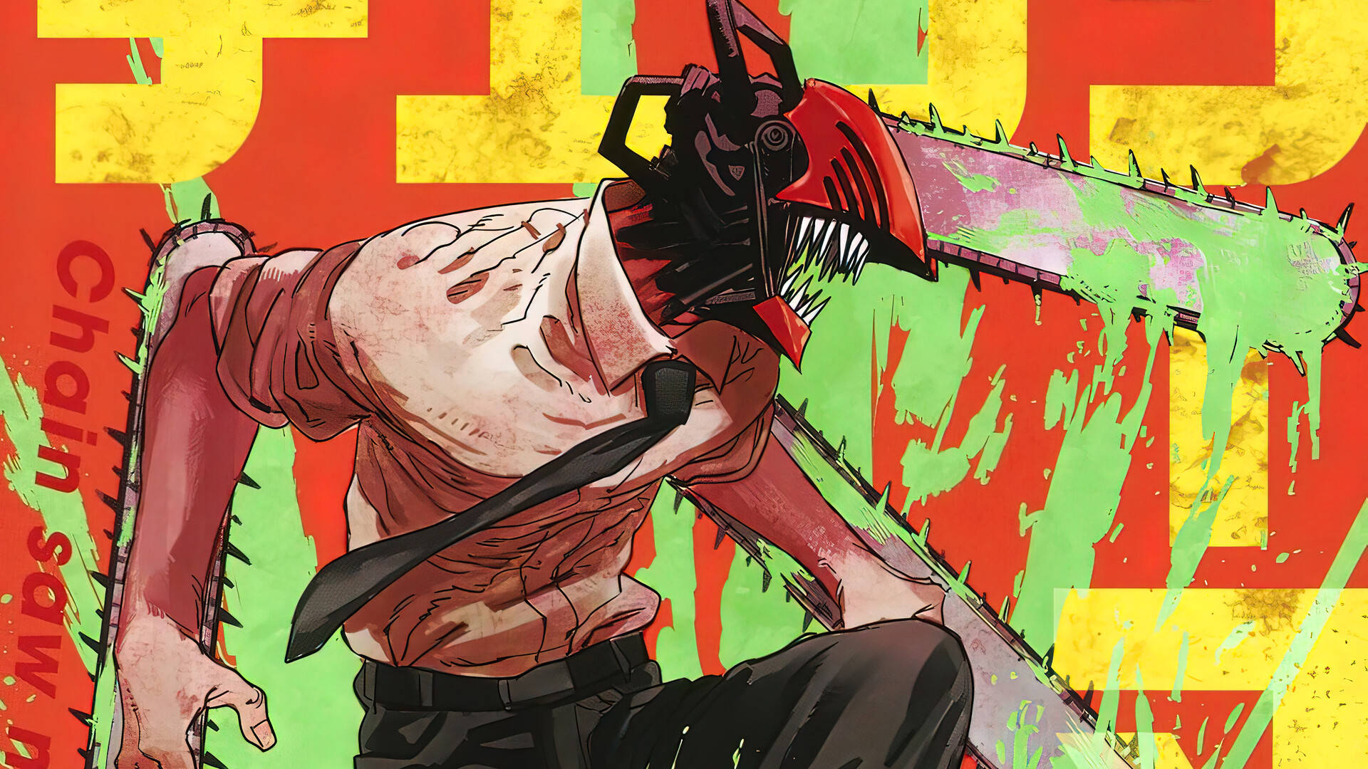 Всички аниме Chainsaw Man Денджи Тапет