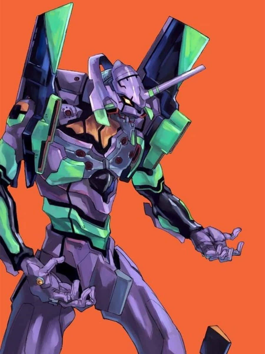Героите на "Neon Genesis Evangelion" се борят със силите на мрака. Тапет