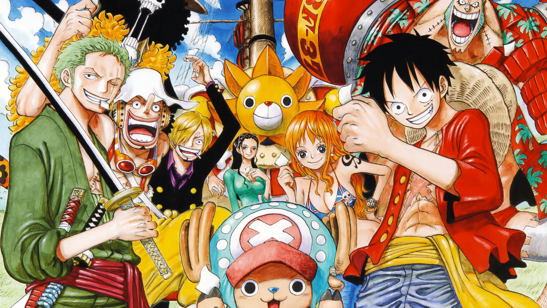 Главни герои One Piece PFP Тапет