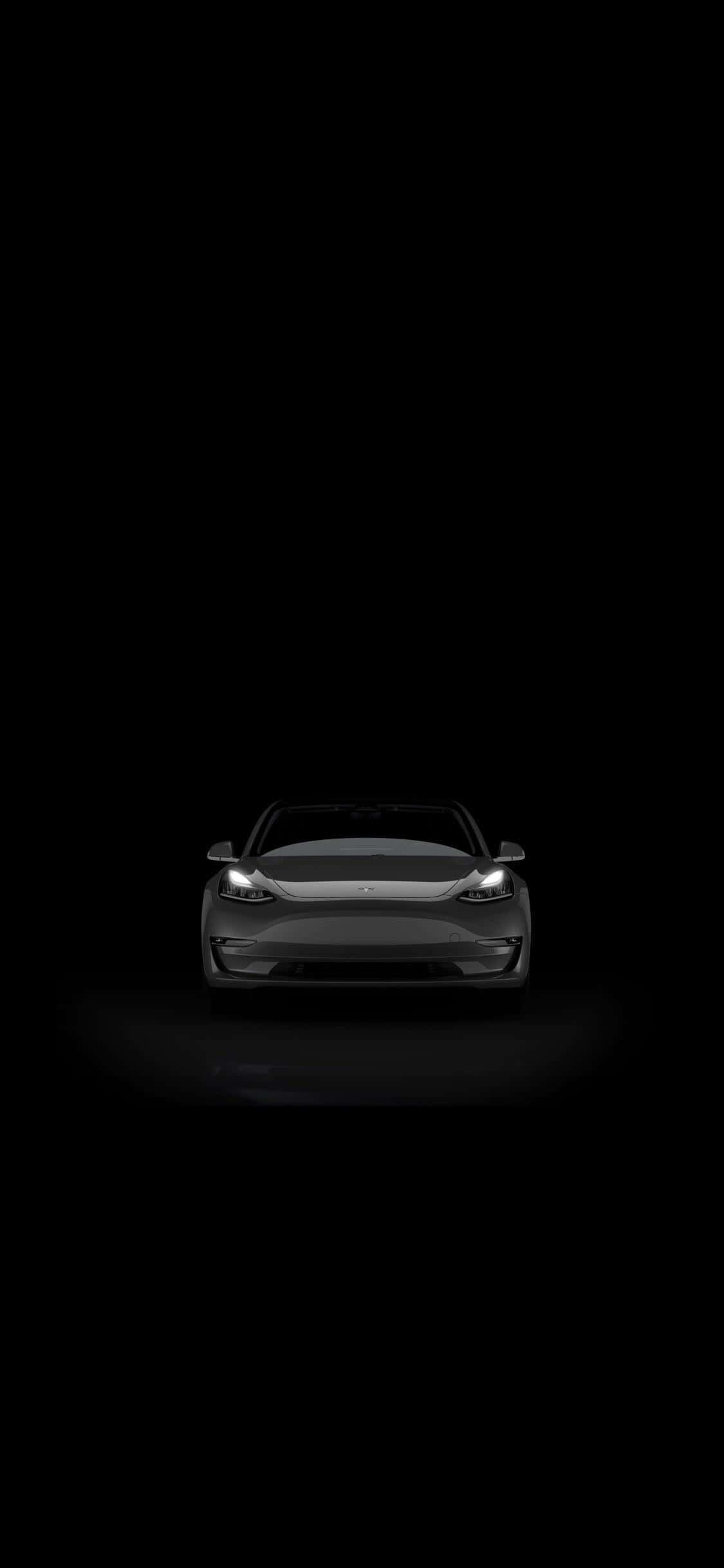 Гледайте красивия Tesla iPhone Тапет
