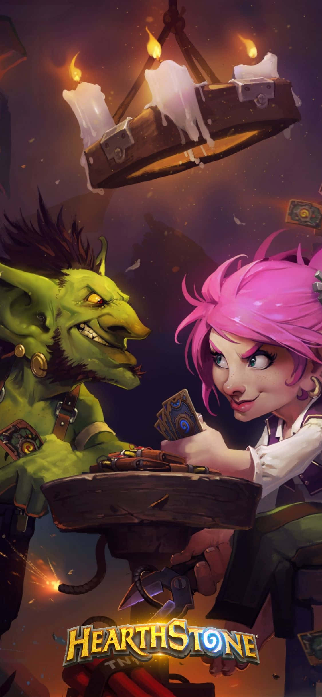 Гоблин и гном фон за iPhone XS Hearthstone Тапет