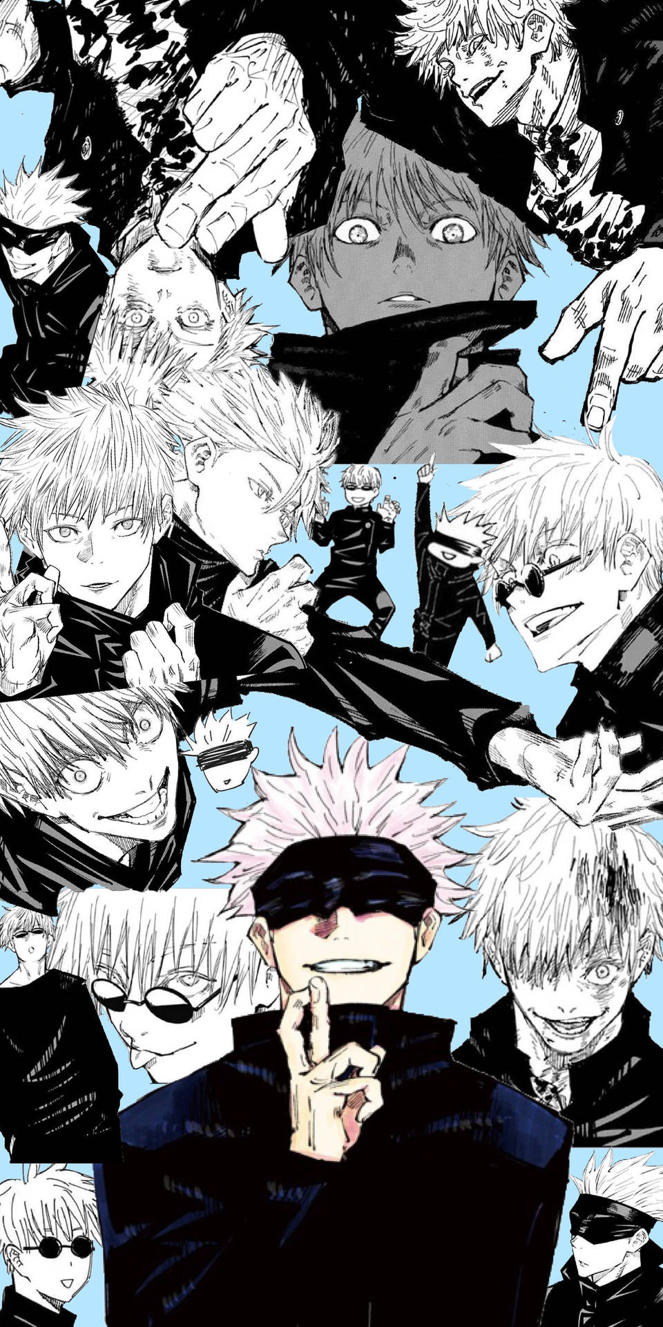 Годжо Сатору – манга арт тапет за Jujutsu Kaisen