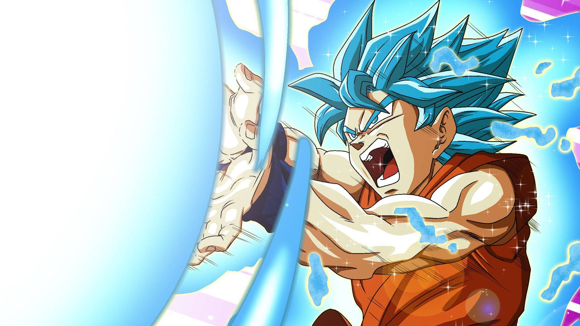 Dragon Ball Z Камехамеха на Сан Гоку, Супер Броли, супер сайян, биещ се с враговете.