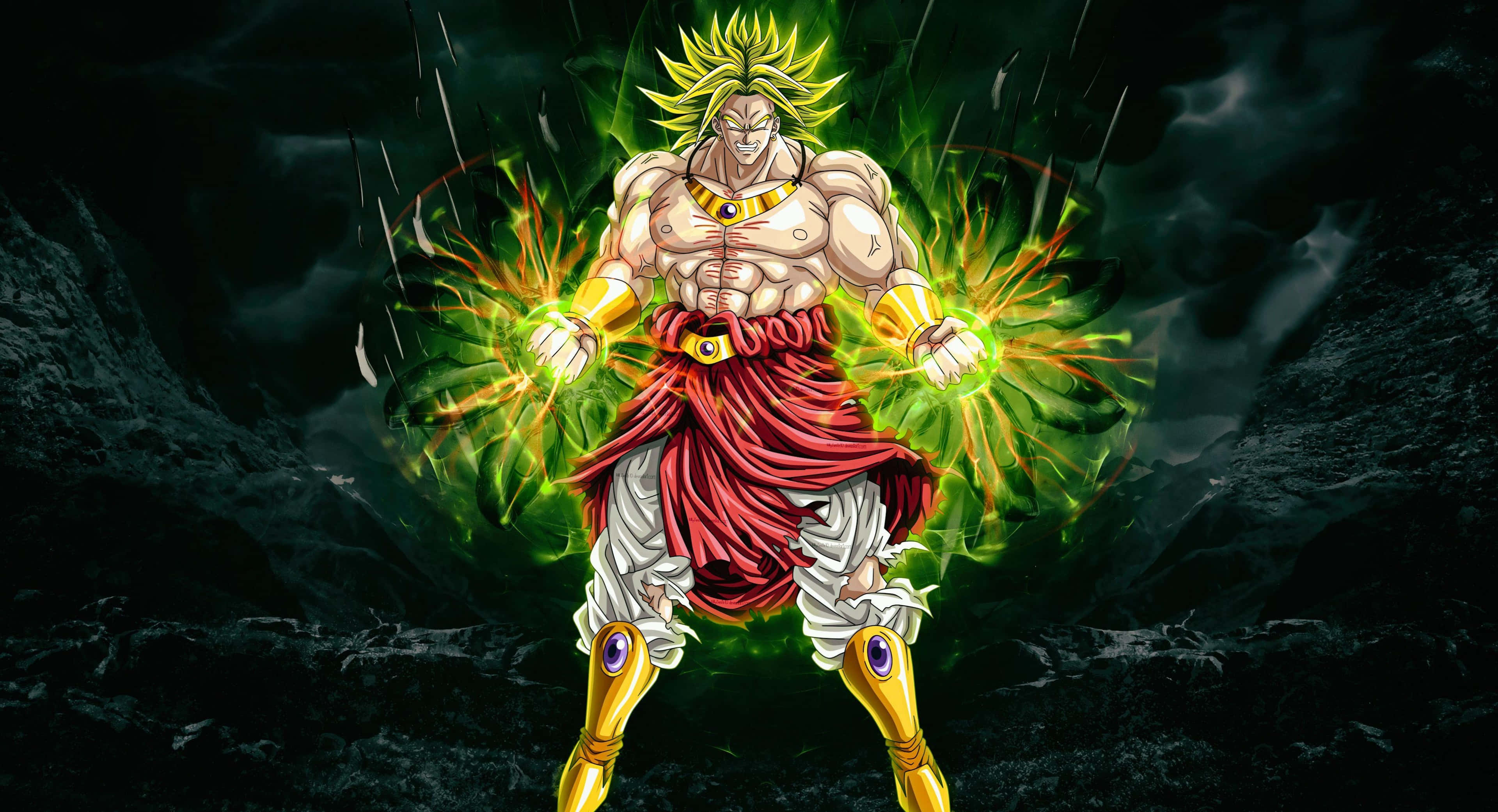 Гоку и Вегета се бият в епичното филмово издание на Dragon Ball Super: Broly Тапет