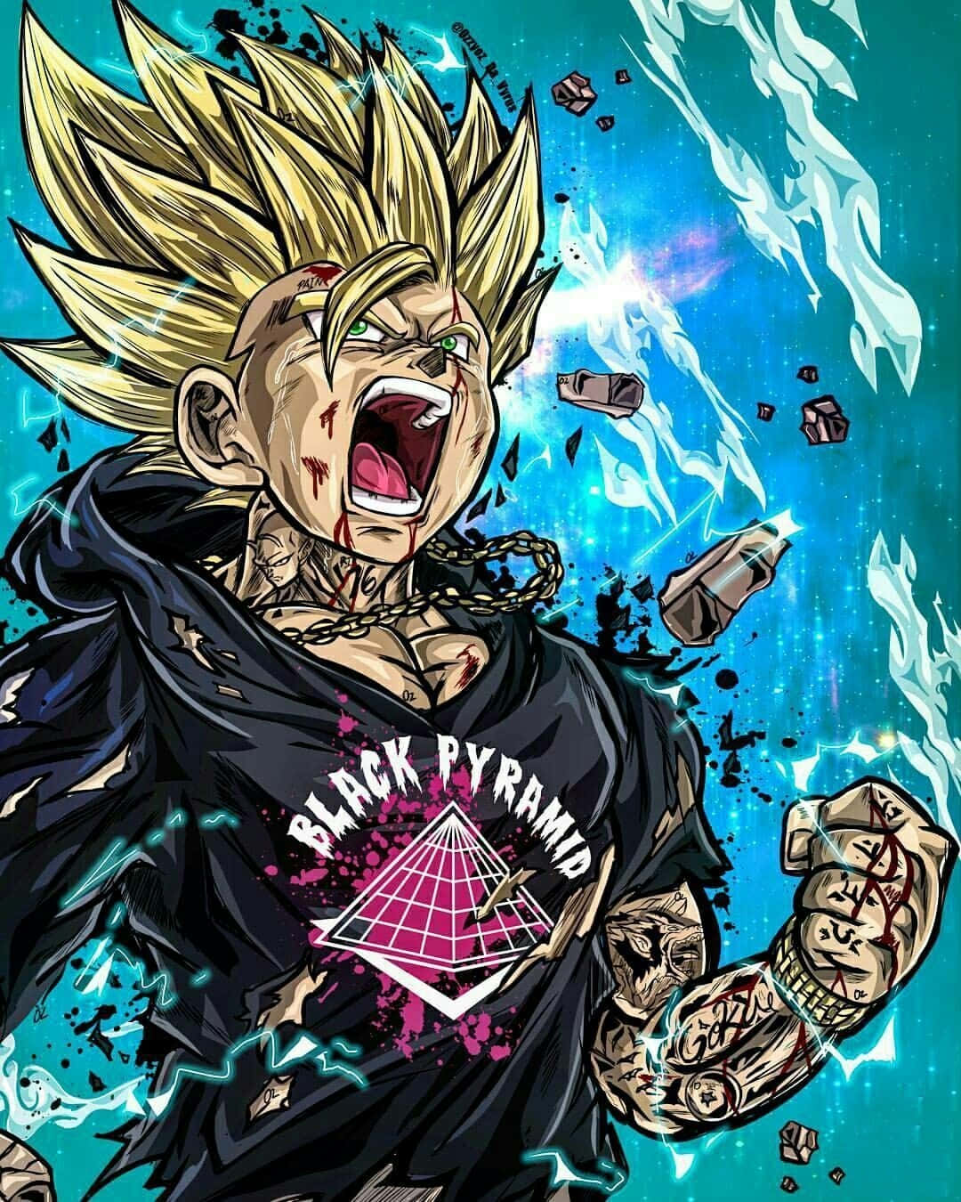 Гоку от аниме Dragon Ball Z – Страхотен тапет
