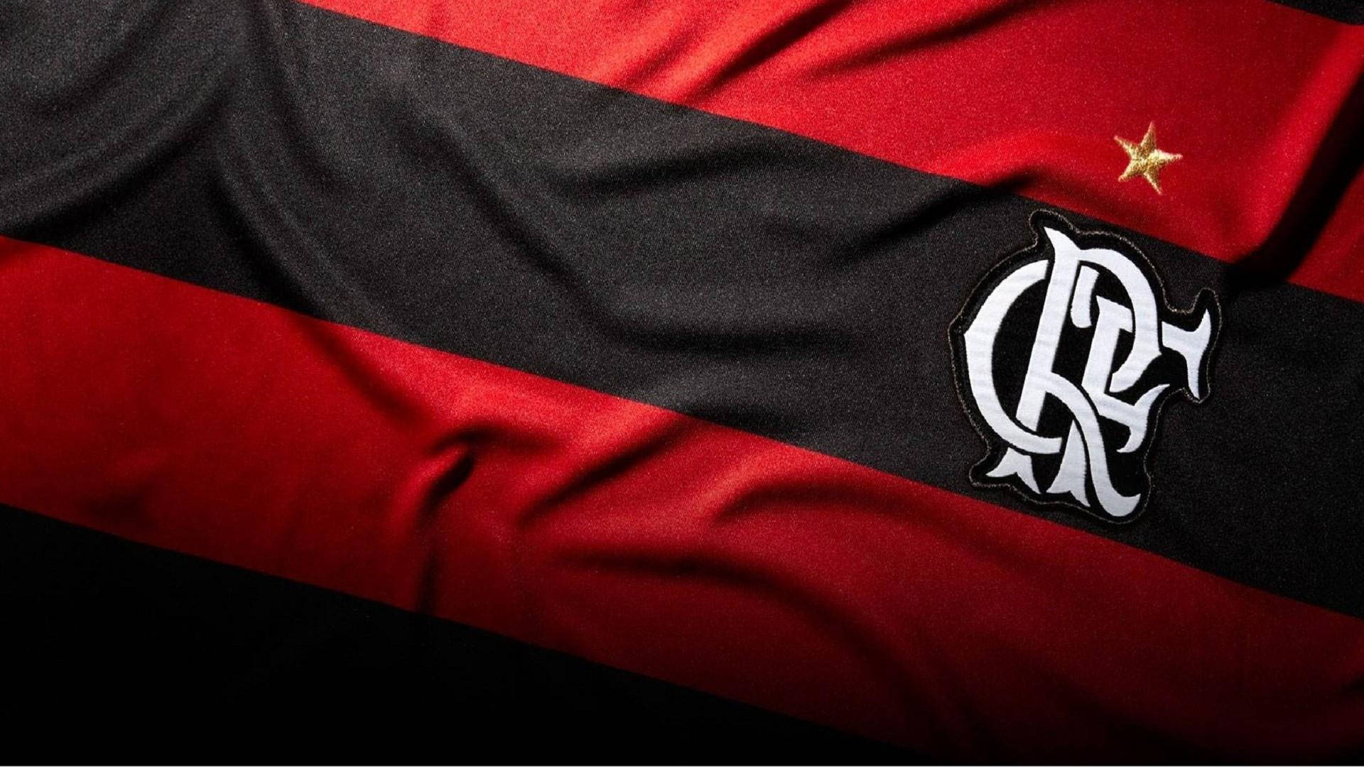 Гордост на Фламенго - Сгънато знаме, показващо страст Тапет