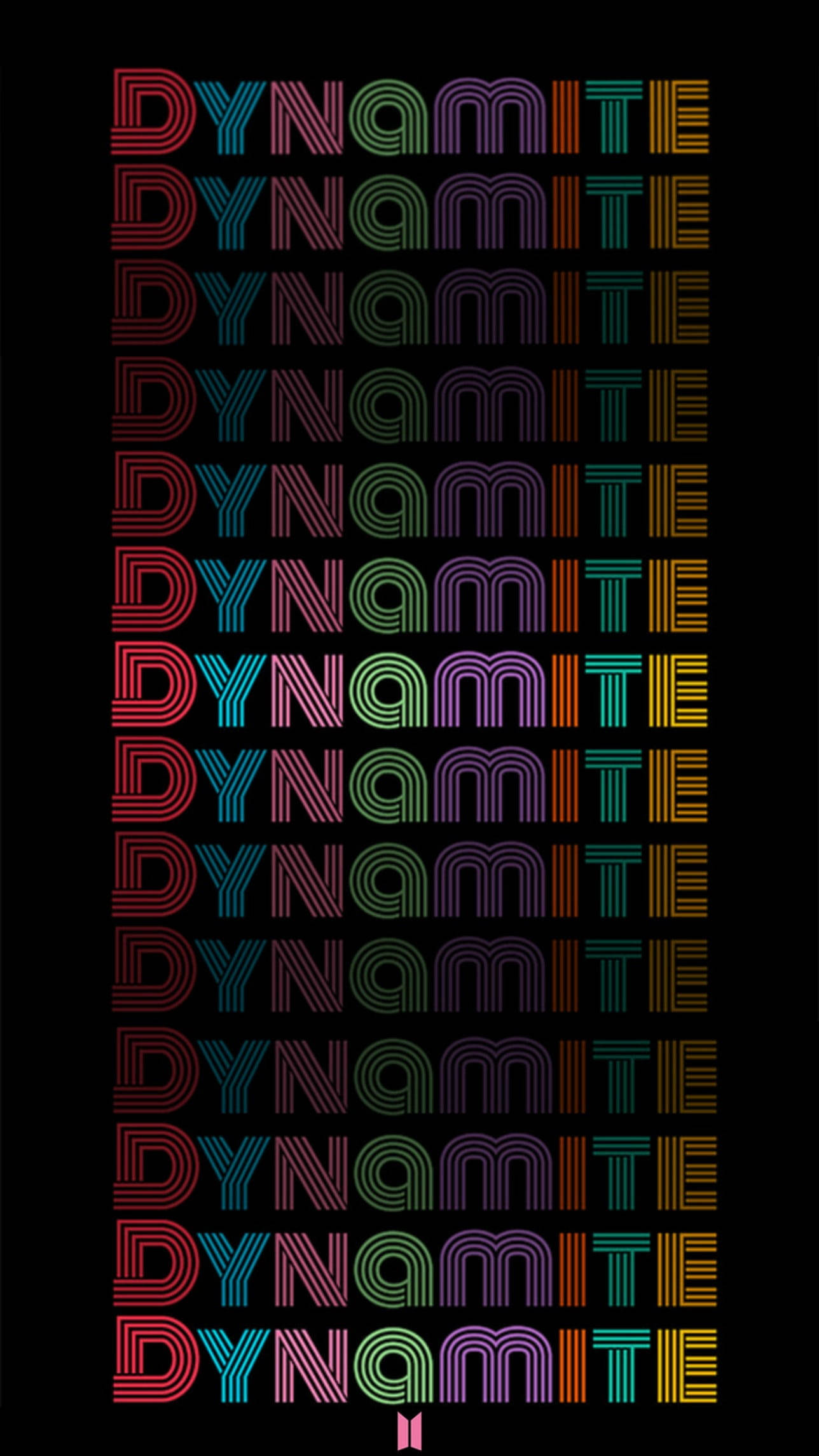 Готина черна BTS Dynamite за телефон Тапет