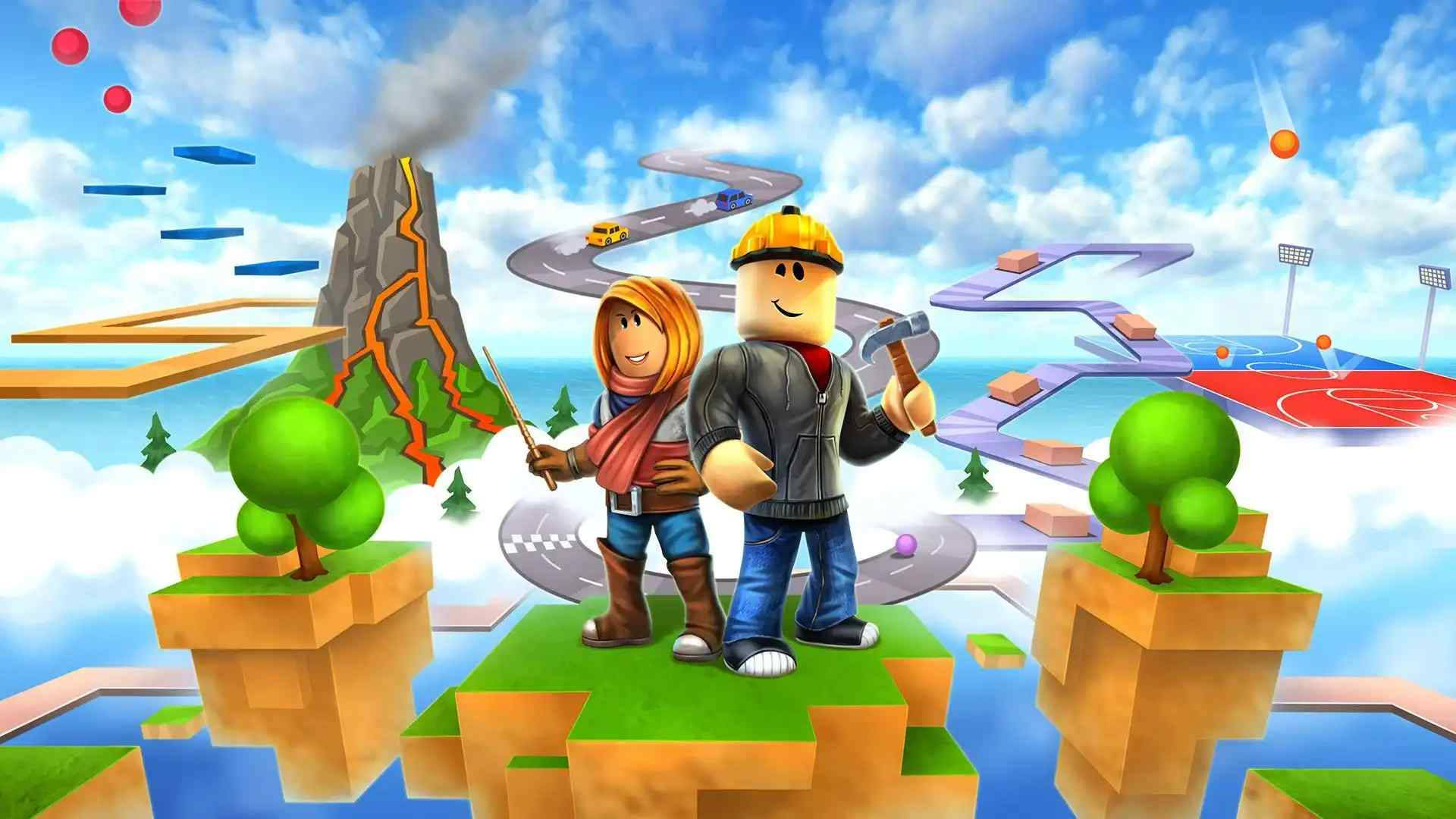 Готини строители в Roblox Тапет