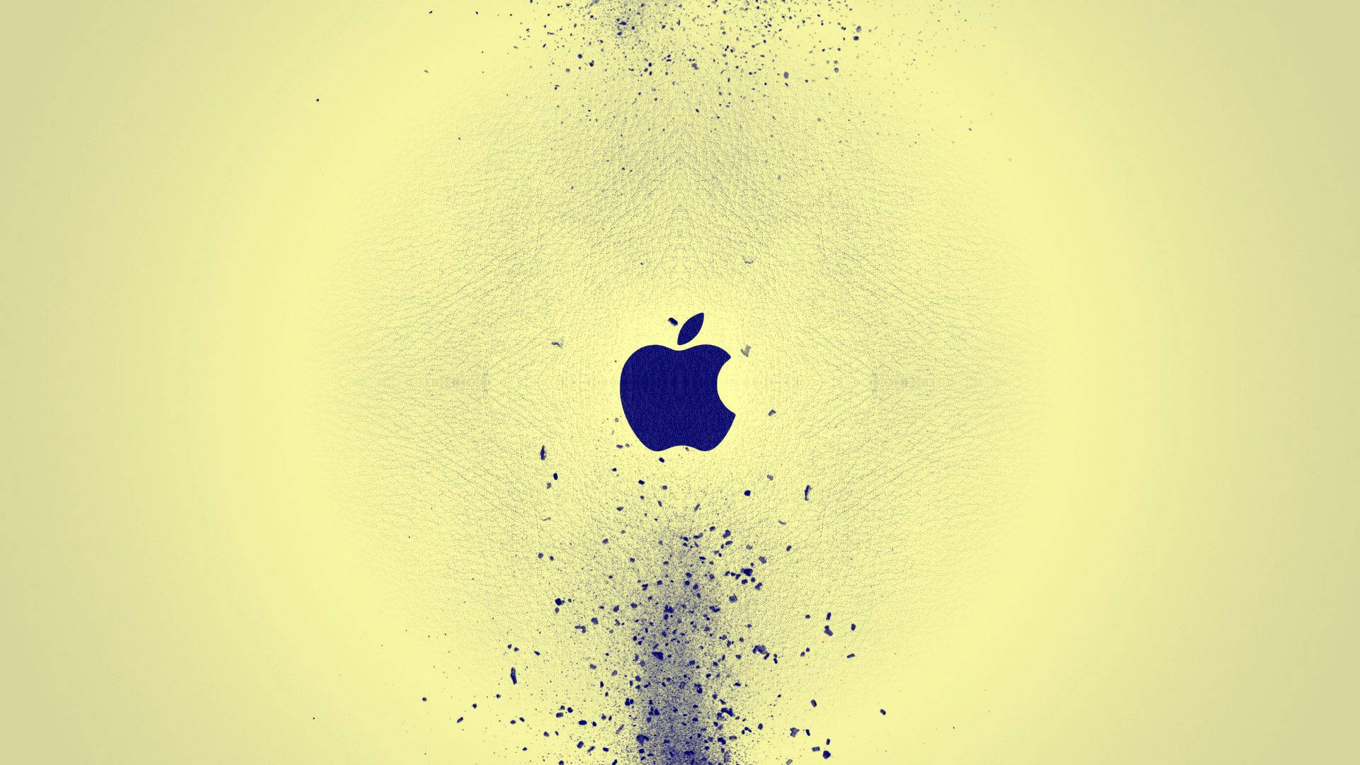Готичен MacBook със син лого Тапет
