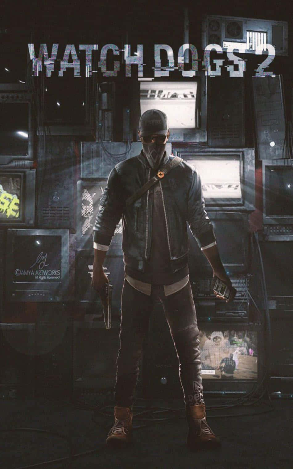 Готичен Watch Dogs iPhone Тапет