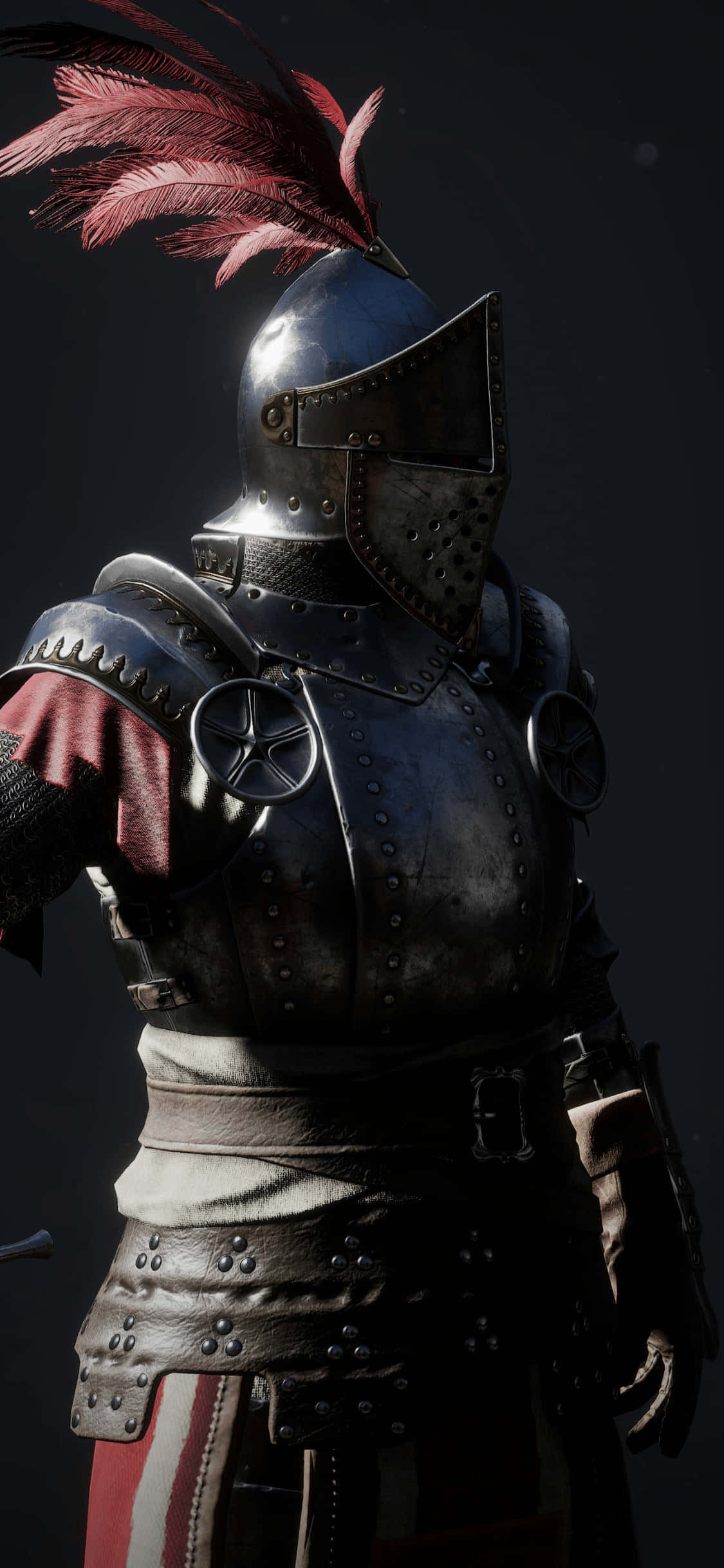 Готичен сребърен воин iPhone Xs Mordhau фон Тапет