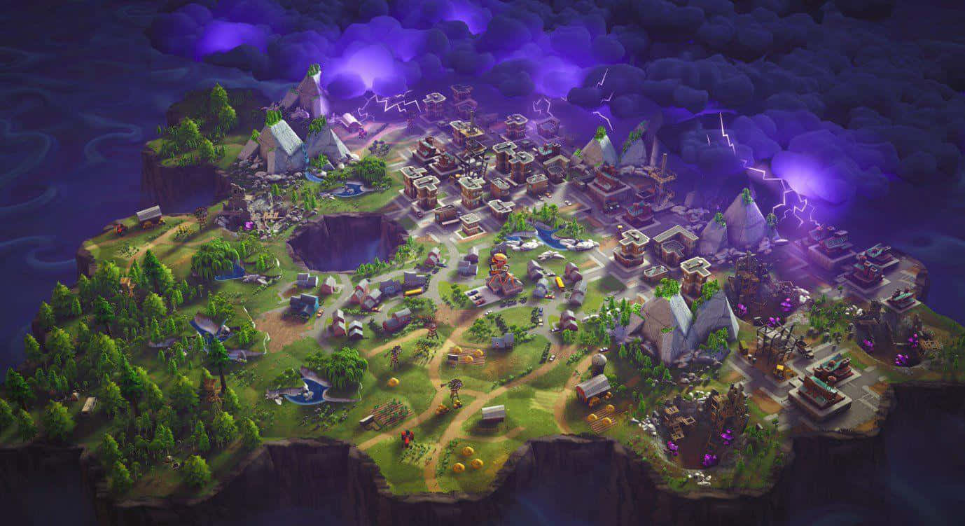 Готичен фон Fortnite Тапет