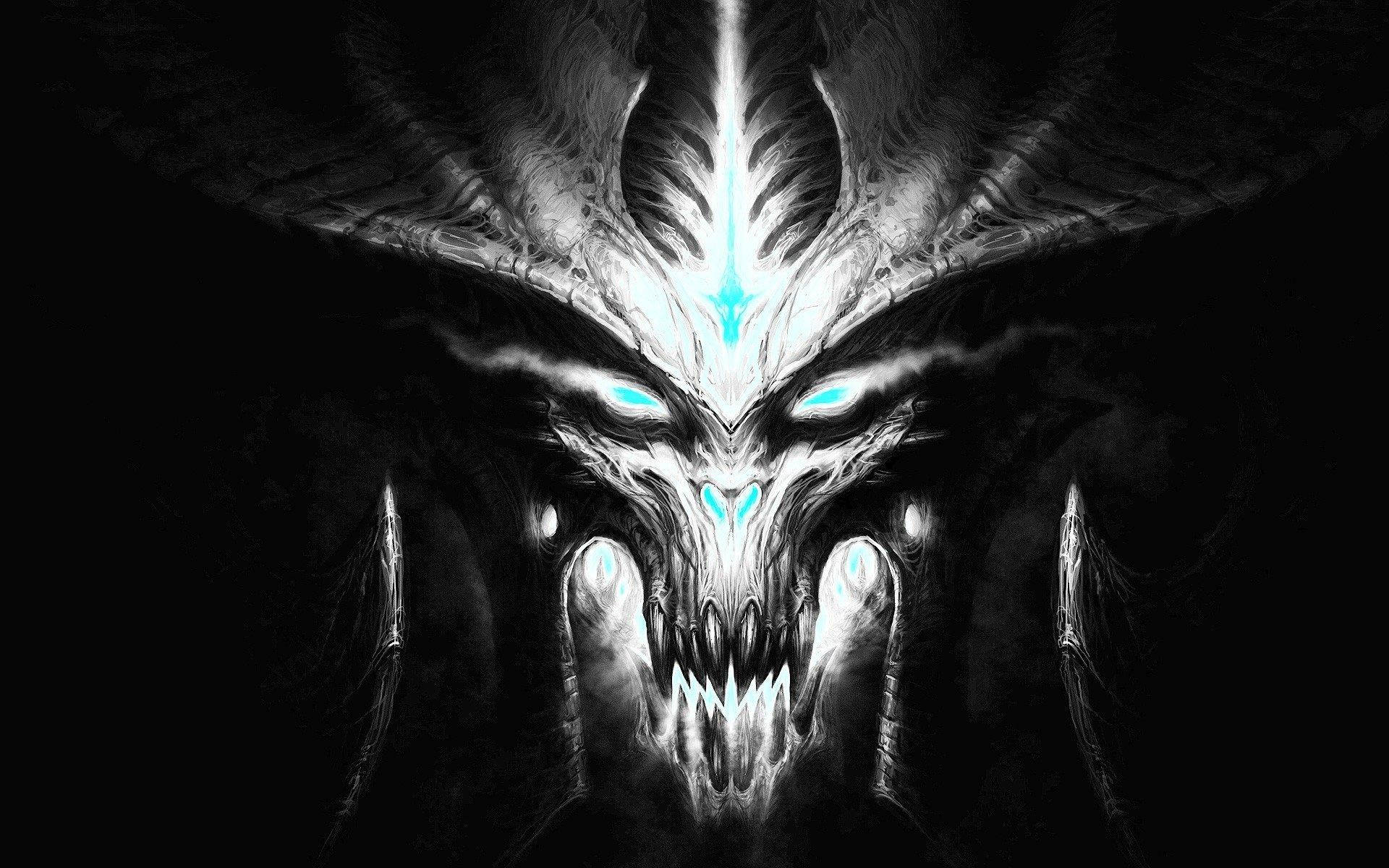 Готична рисунка Diablo Тапет