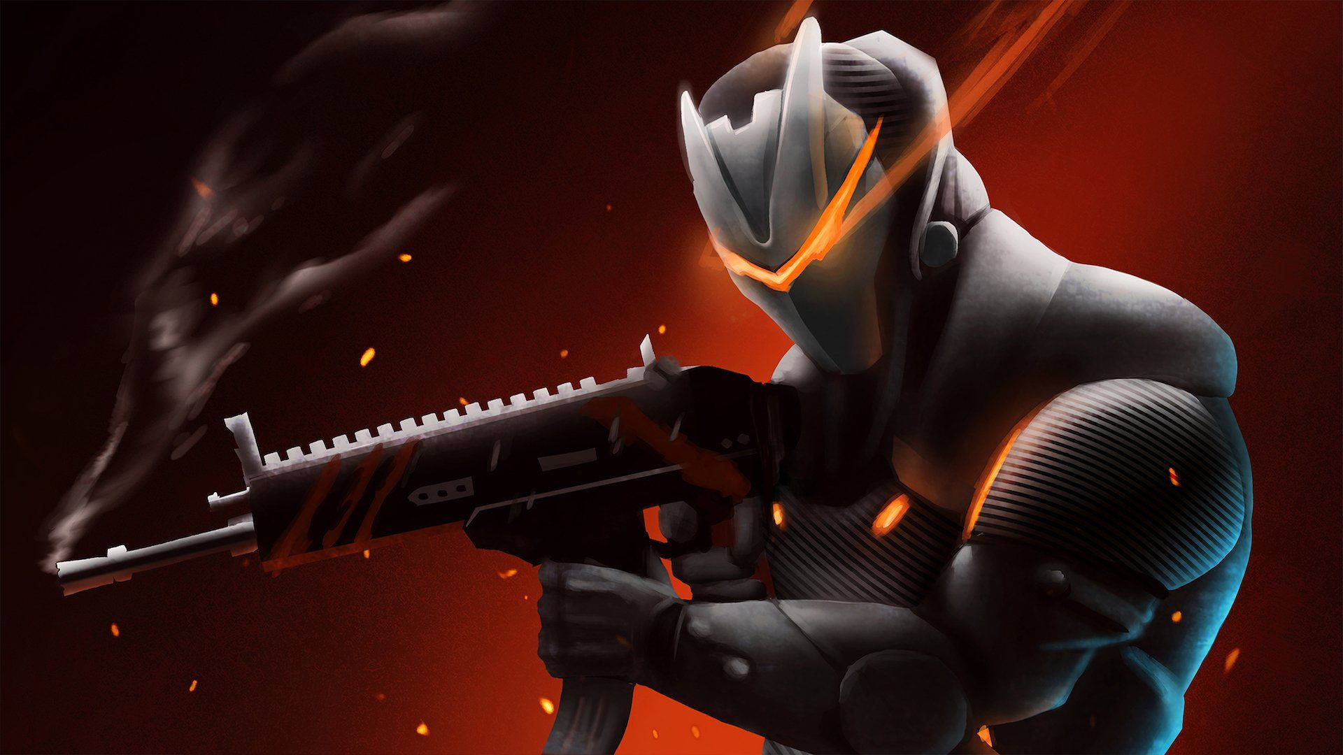 Готично Fortnite Omega стреля Тапет