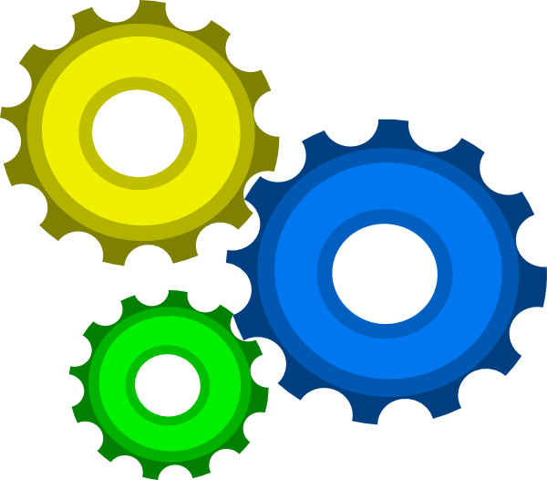 Графика с преплетени зъбни колела Тапет