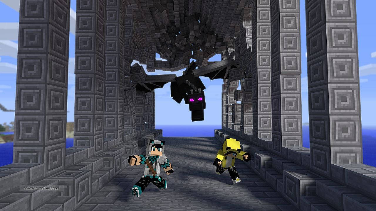 Minecraft бягащи същества злодей тапет