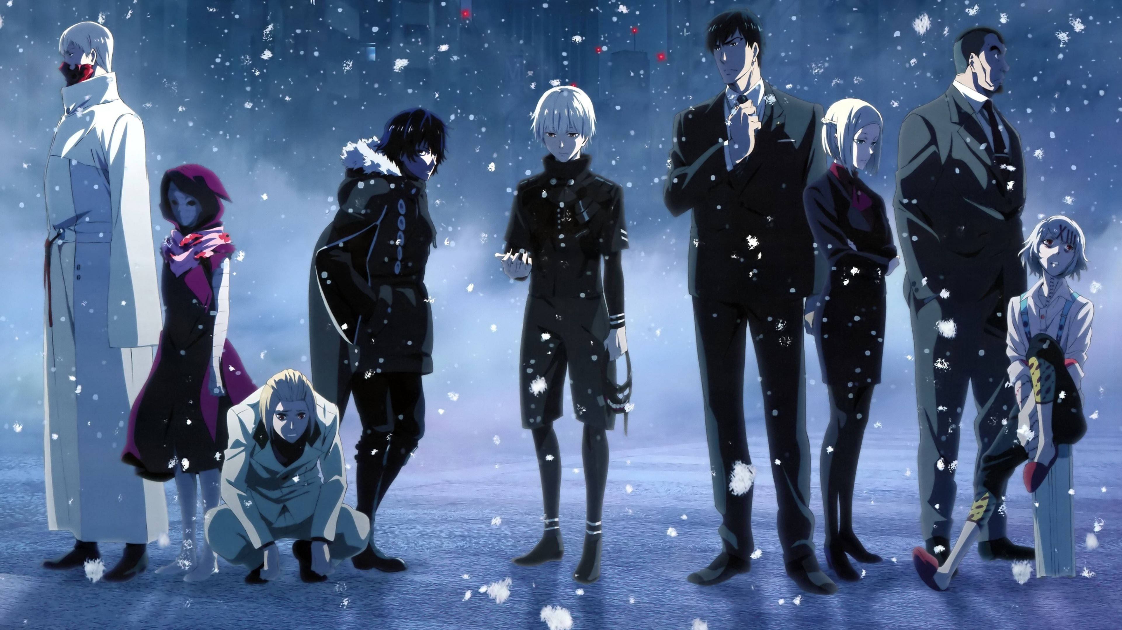 Групов арт на героите от Токио Гул Тапет