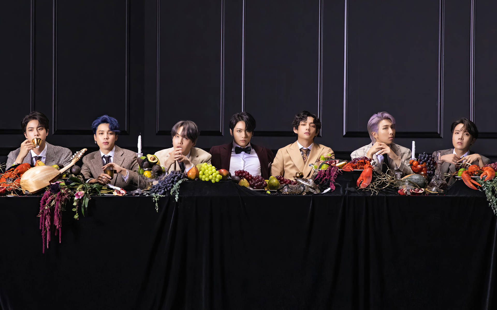 Тапет групова снимка на BTS Dionysus