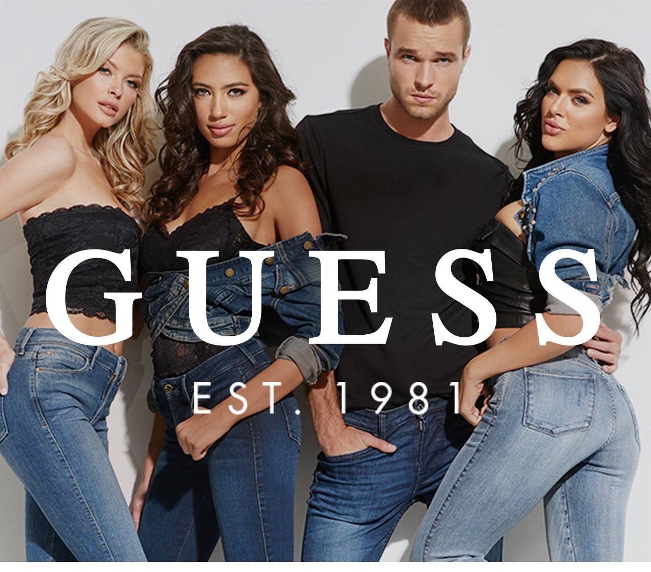 Деним Guess цялостни облекла Тапет