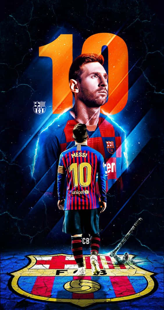 Доверете се само на един легендарен телефон - Messi iPhone Тапет