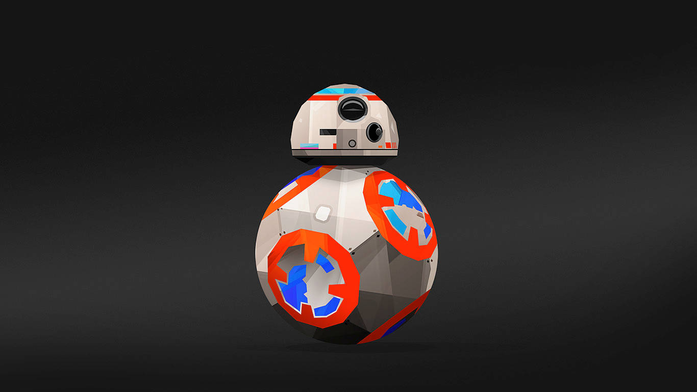 Дроид BB8 с червени кръгове Тапет