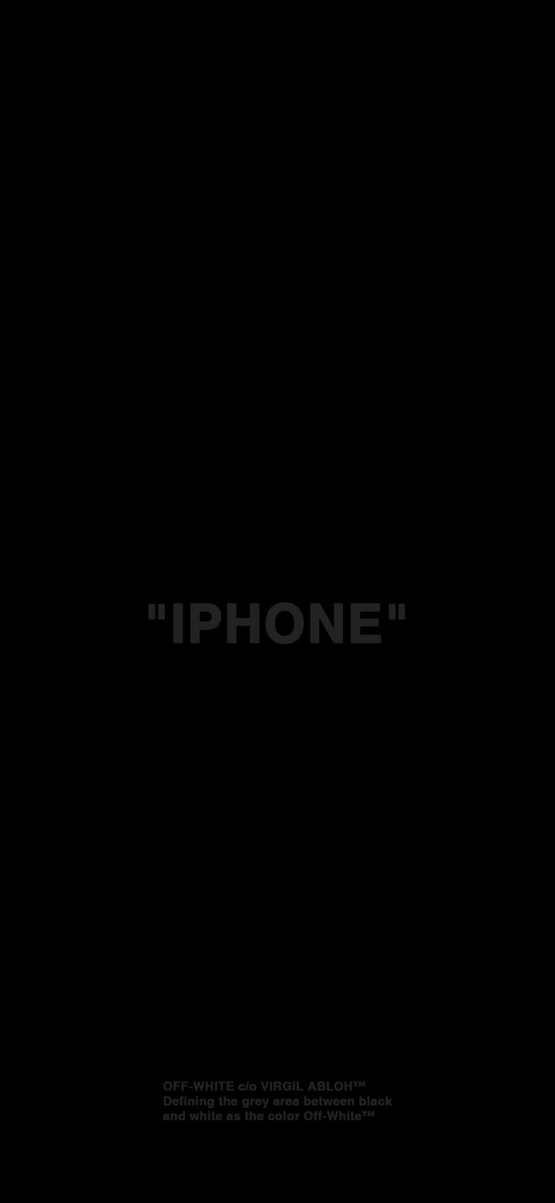 Bold букви типография iPhone XS OLED фон Тапет