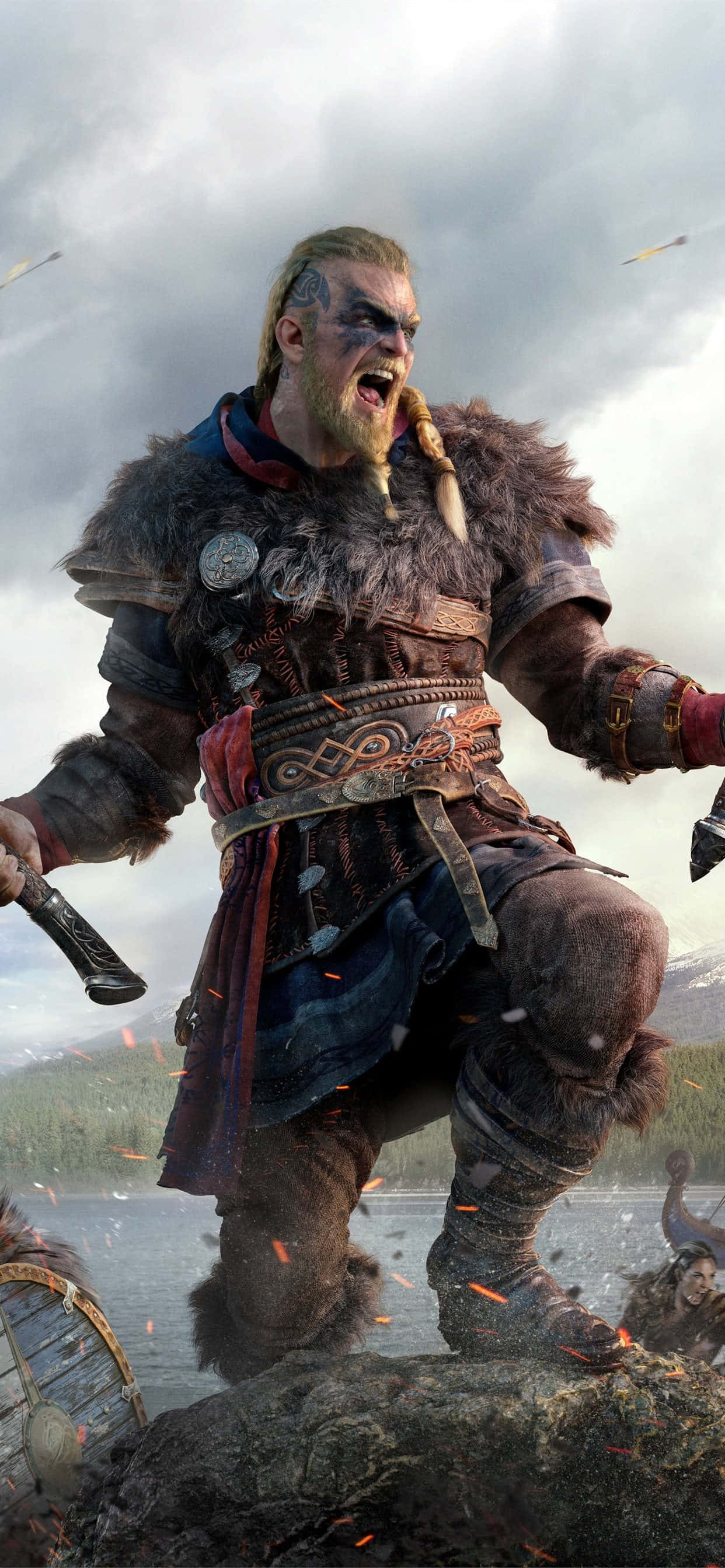 Eivor боен вик iPhone Xs Max Assassin's Creed Valhalla фон Тапет