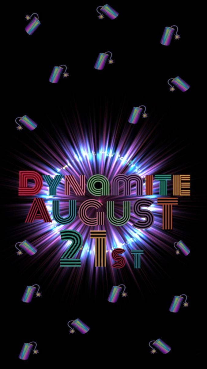 Експлозивна дата на издаване на BTS Dynamite Тапет