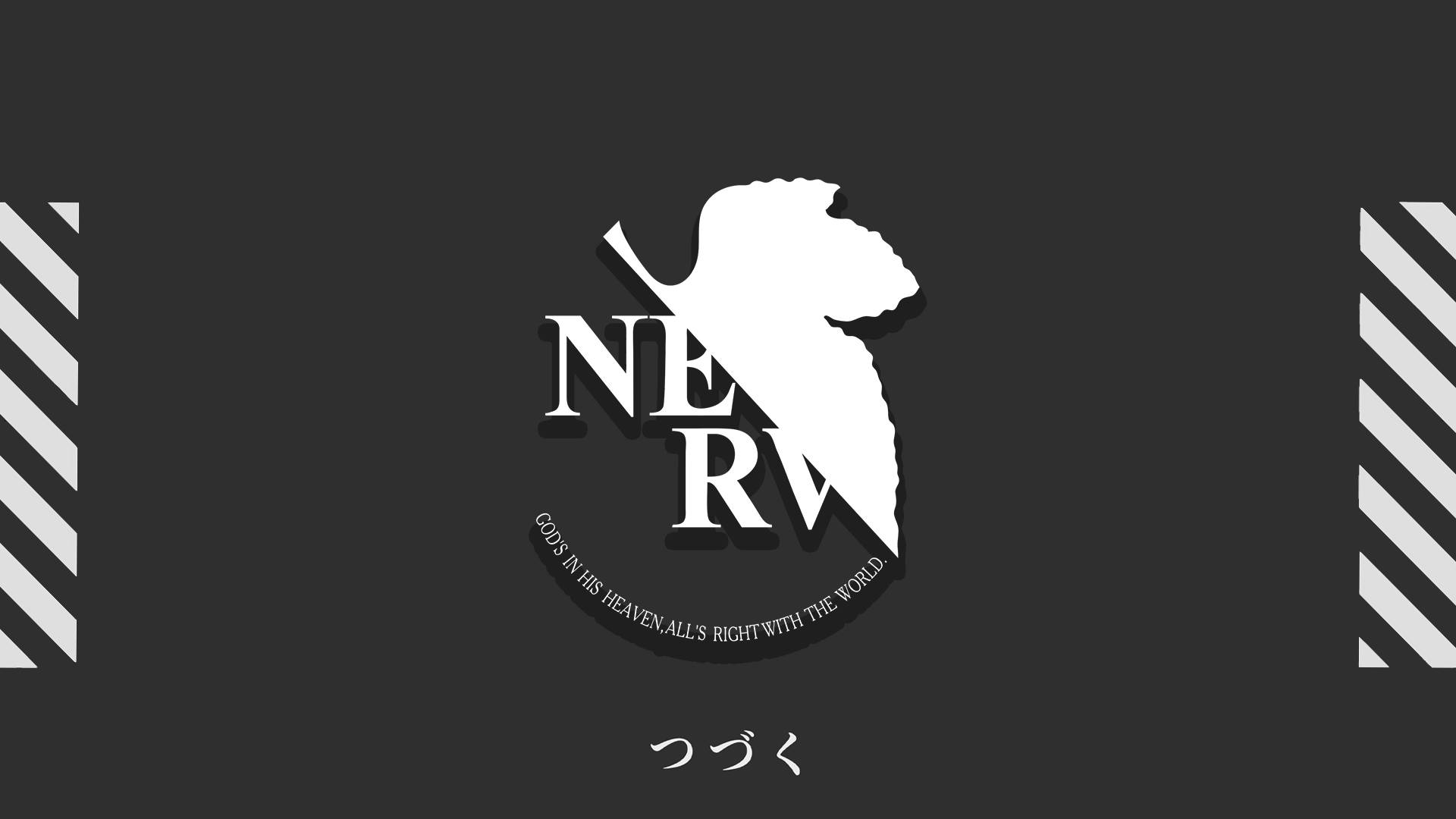 Емблема NERV Evangelion 4K Тапет