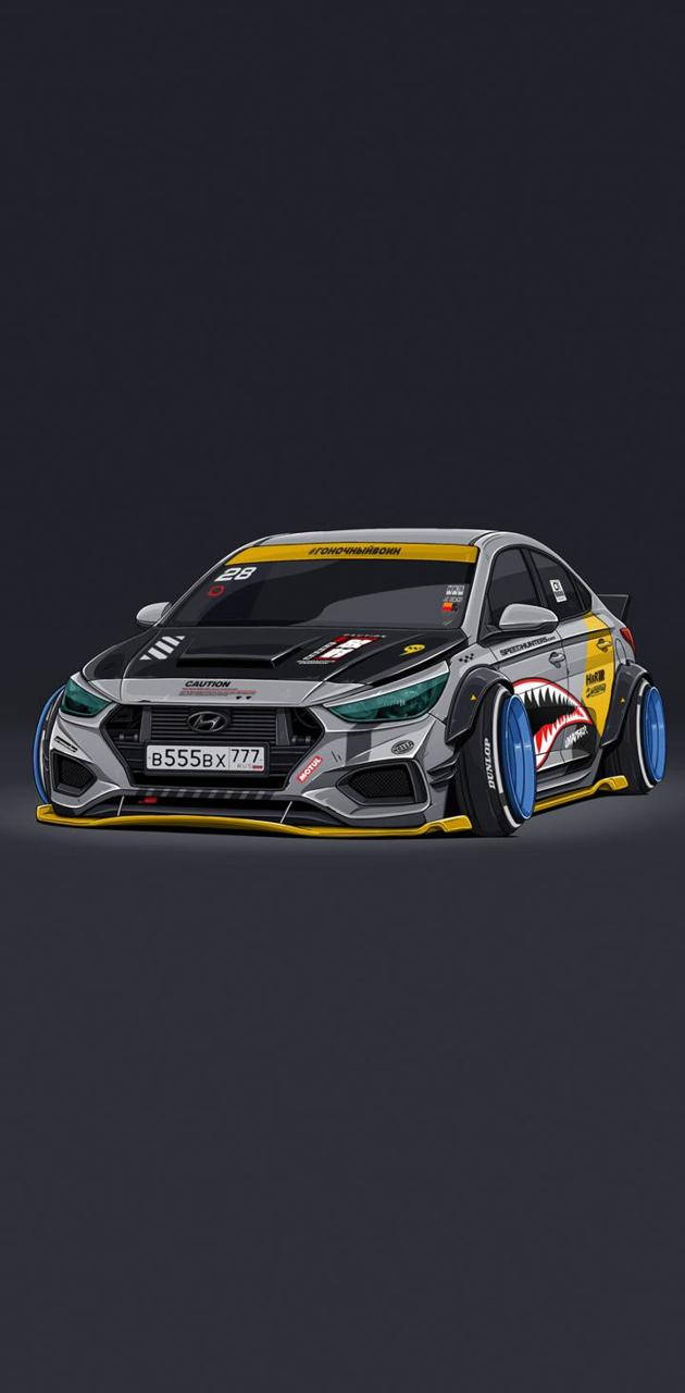 Естетика JDM на Hyundai Тапет