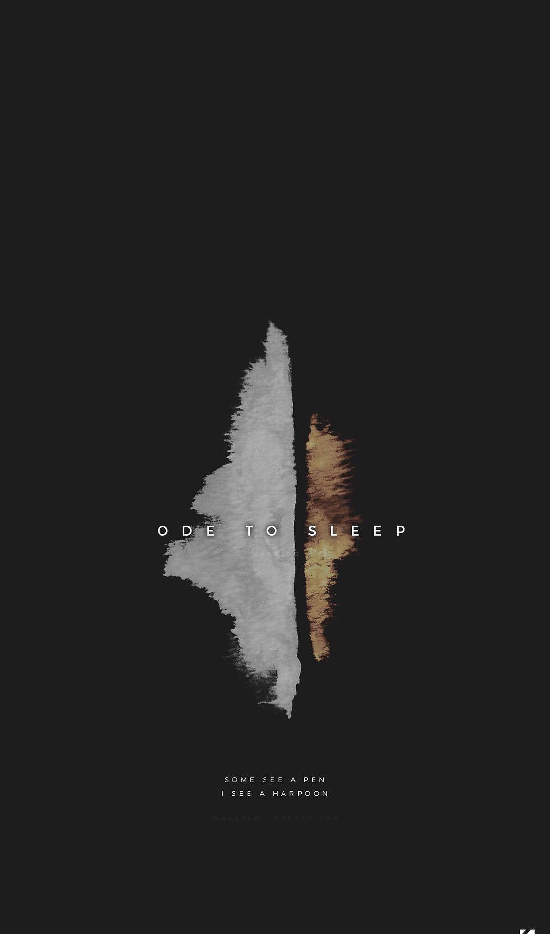 Естетичен тапет за iPhone Ode To Sleep — Естетика за айфон Тапет