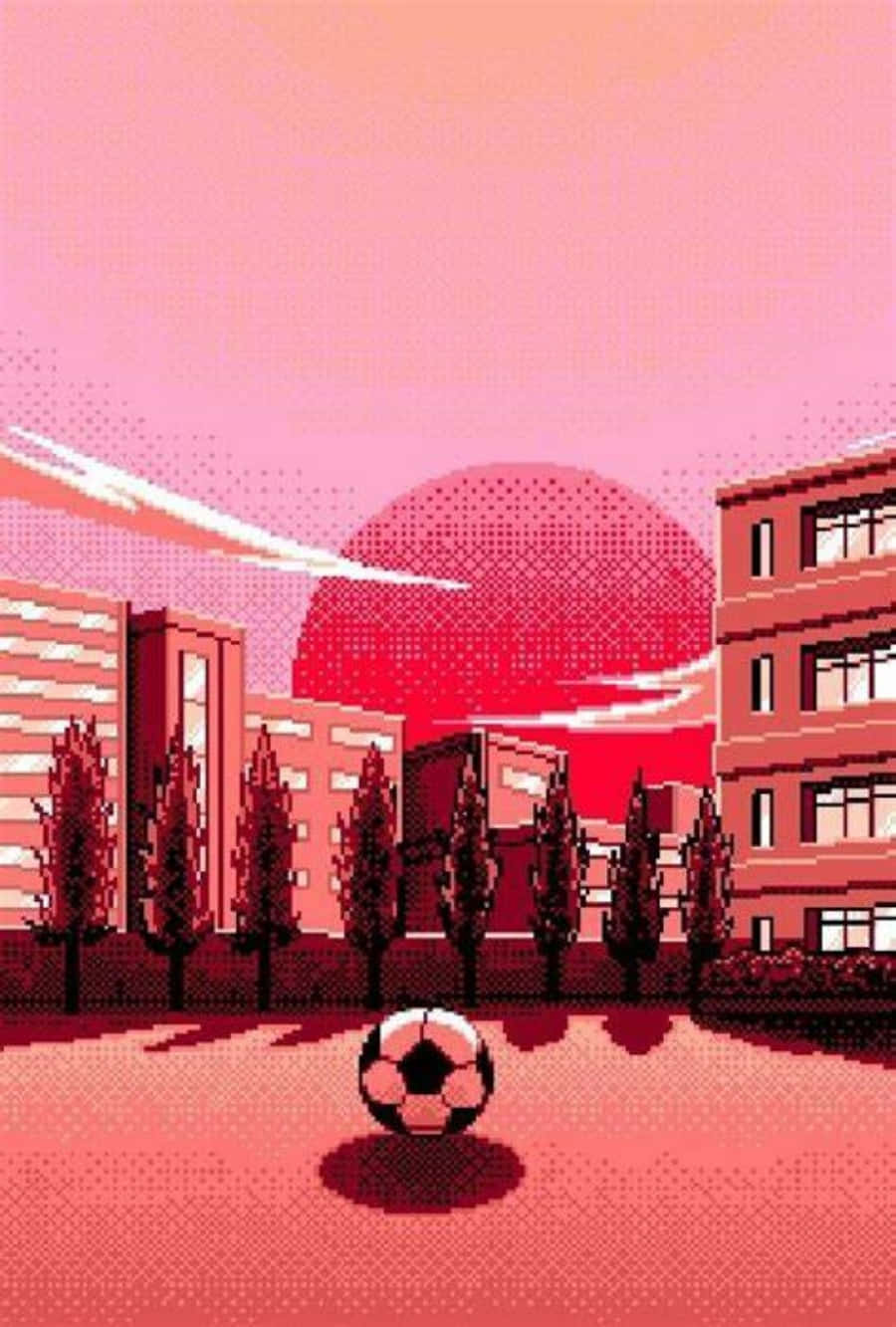 Футболна естетика — Розова естетика GIF Тапет